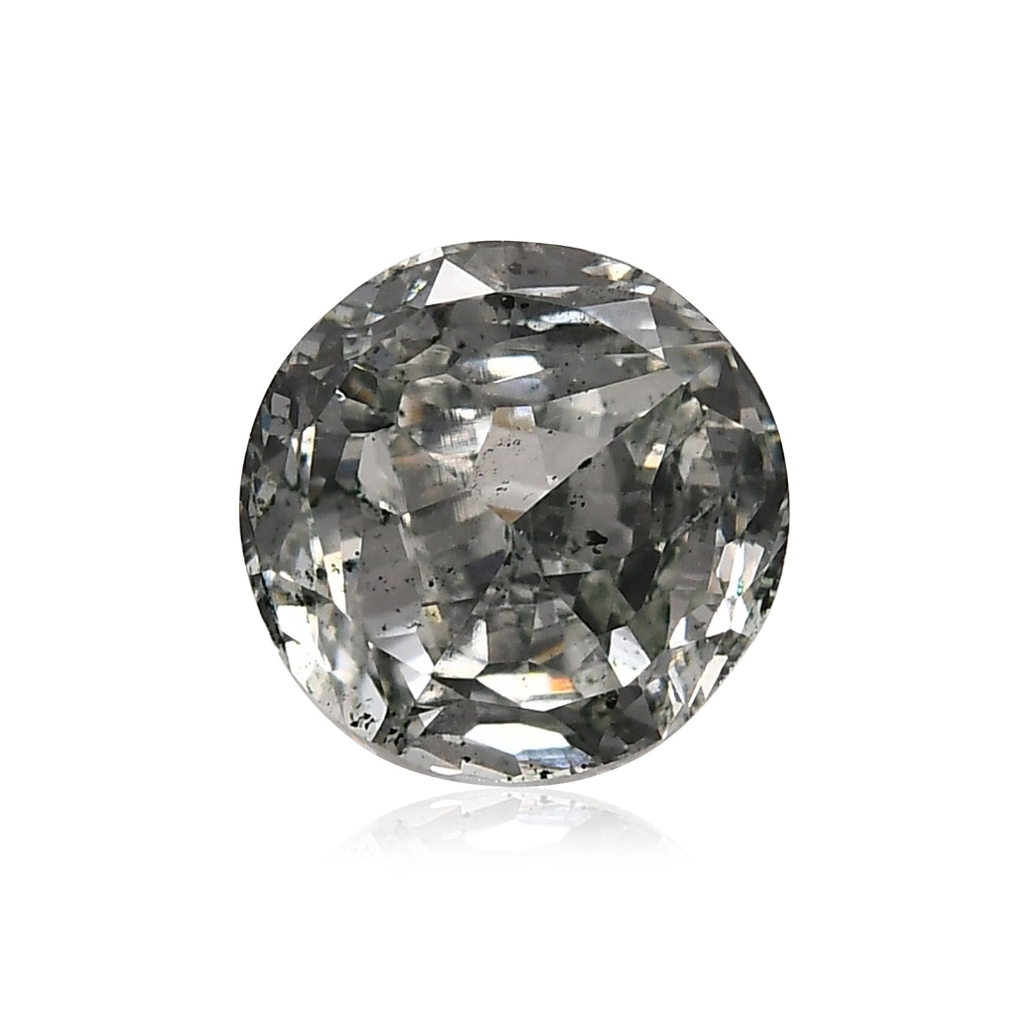 1,04 Karat Fancy Grayish Bluish Green Brillant, runder Diamant, SI1, GIA