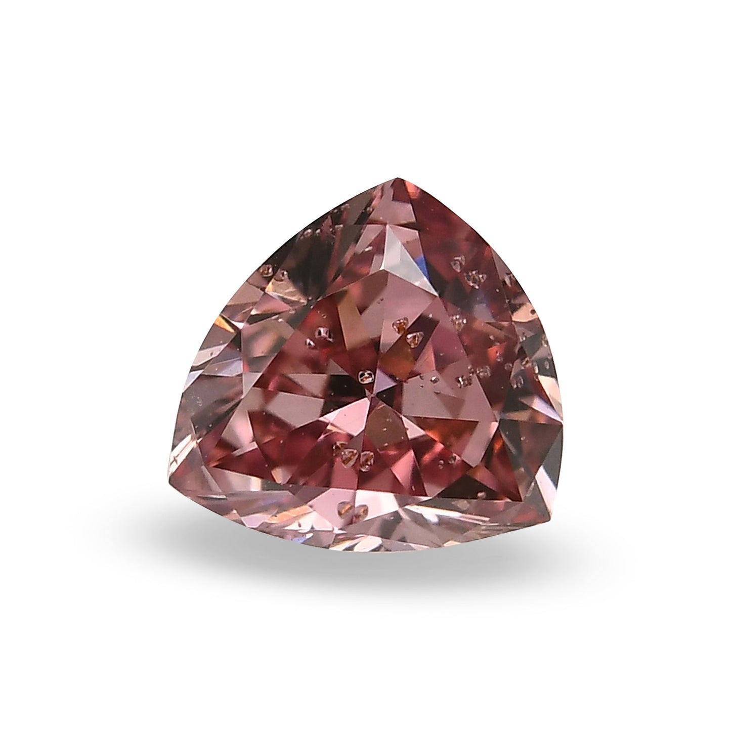 0,34 Karat Fancy Intense Pink Triangle Diamant I1 GIA