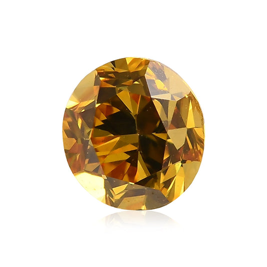 0,49 Karat Fancy Vivid Orange Yellow Ovaler Diamant VS2 GIA