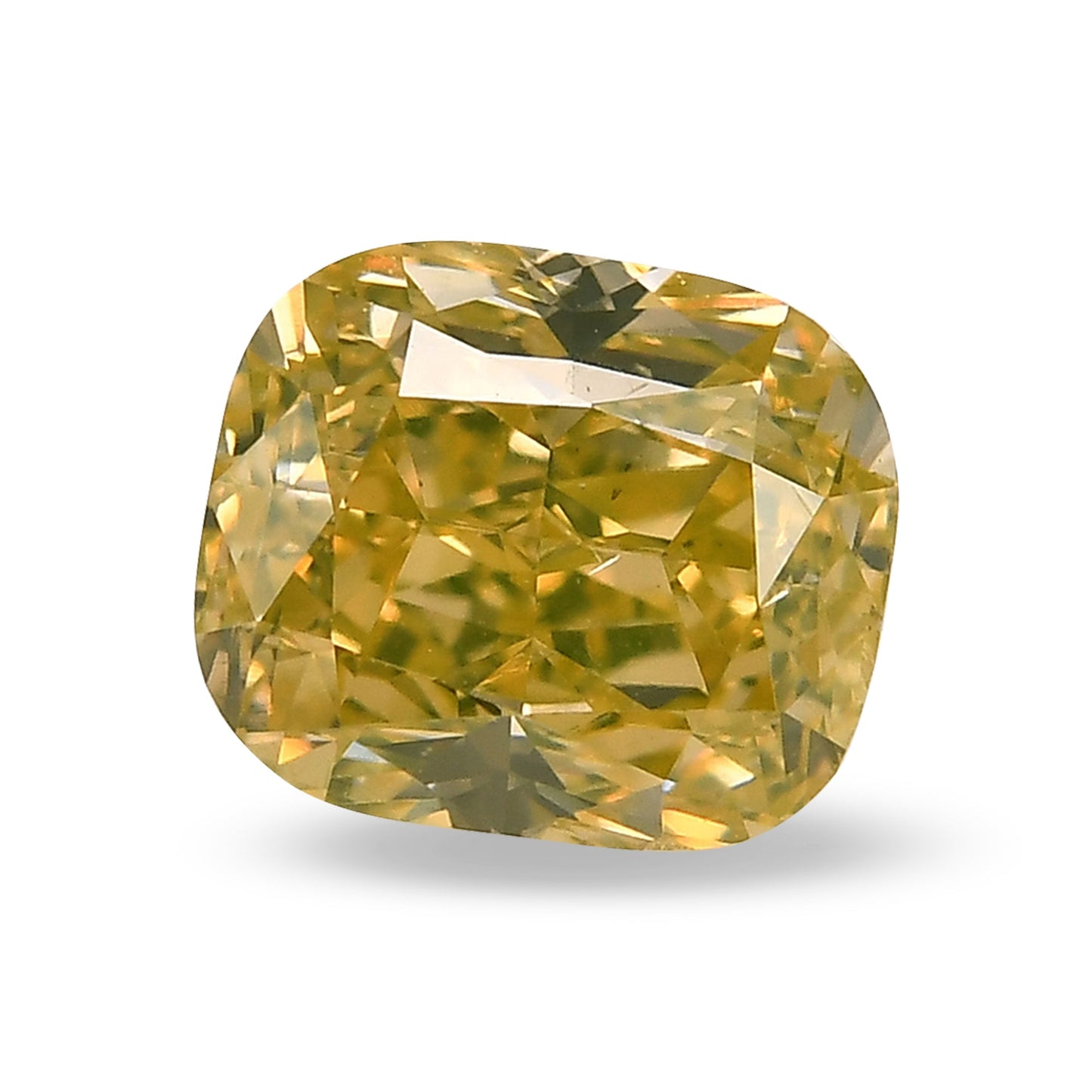 1,02 Karat Fancy Intense Yellow Cushion Diamond SI1 GIA