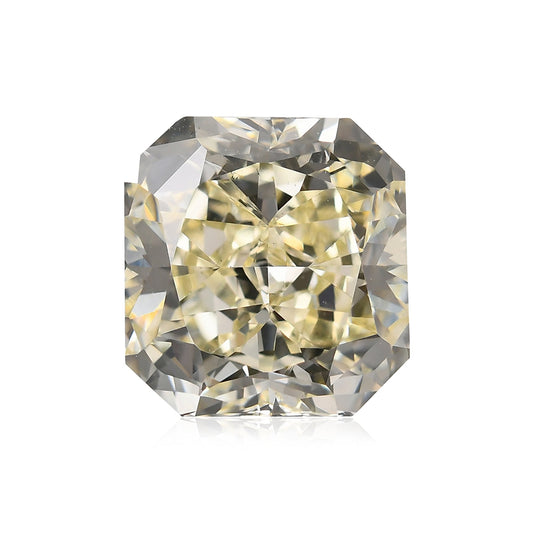 3,71 Karat Fancy Green Yellow Radiant Diamant SI1 GIA