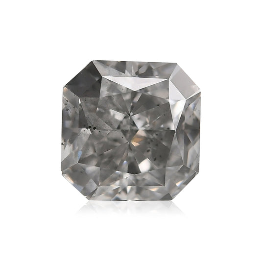 1,01 Karat Fancy Light Gray Radiant (I1) GIA