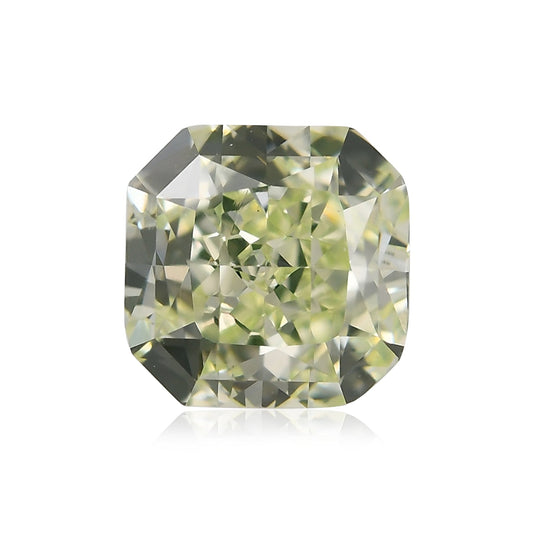 1,11 Karat Fancy Yellowish Green Radiant VS1 GIA