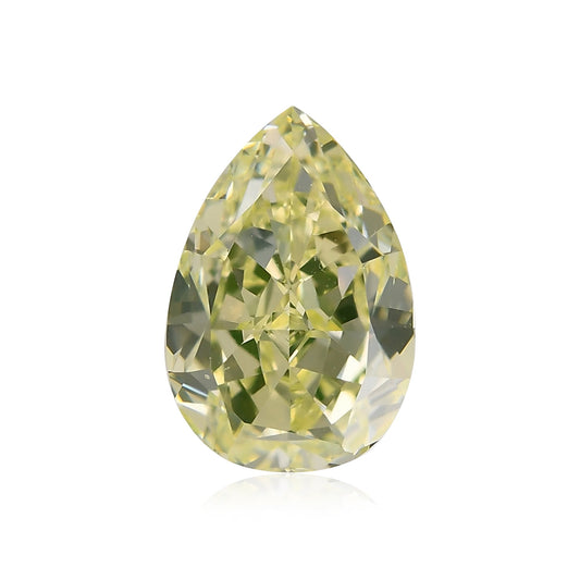 2,16 Karat Fancy Grün-Gelber Birnenförmiger Diamant VS2 GIA