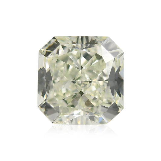 1,08 Karat Fancy Light Yellow Green Radiant Diamant VS2 GIA