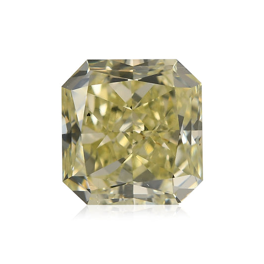 1,50 Karat Fancy Green Yellow Radiant Diamant SI1 GIA