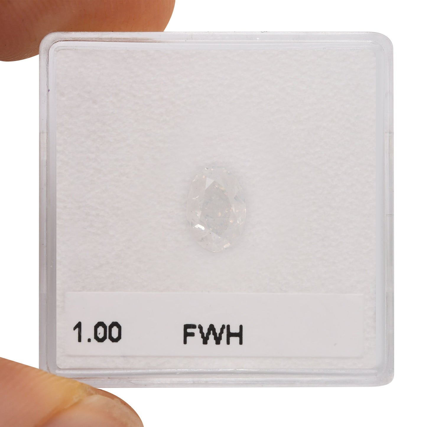 1,00 Karat Fancy White Oval Diamond GIA