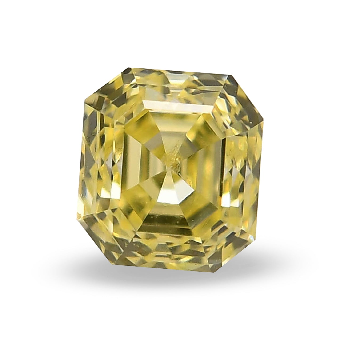 0.29 Carat Fancy Yellow Asscher Diamond (VS2)