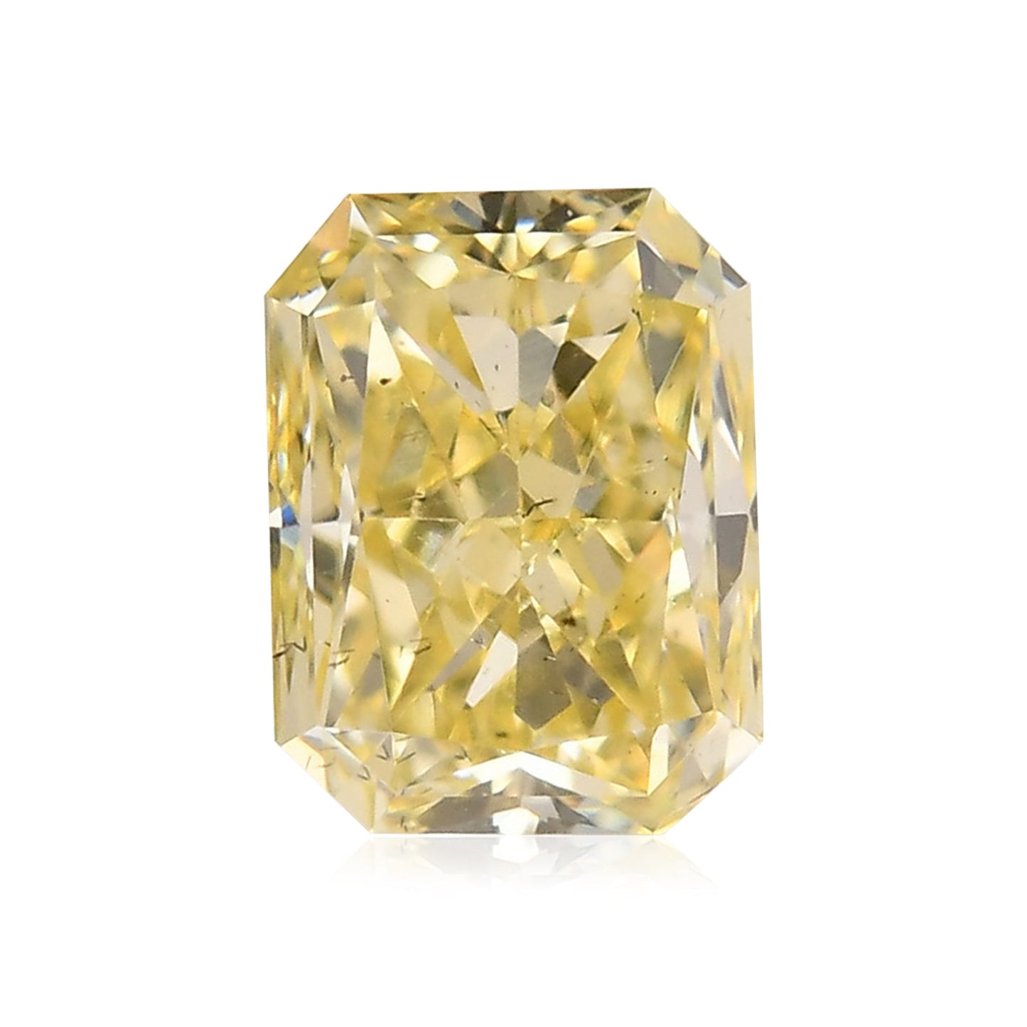 0.42 Carat Fancy Yellow Radiant Diamond (SI2)