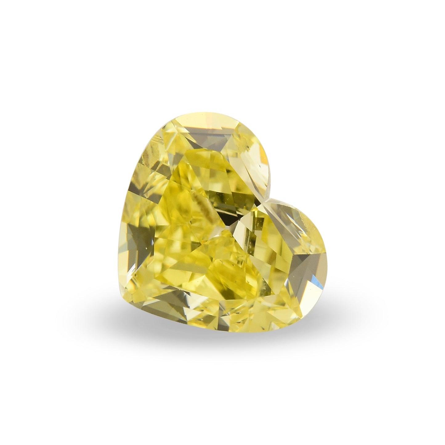 1,00 Karat Fancy Intense Yellow Heart Diamant SI2 GIA
