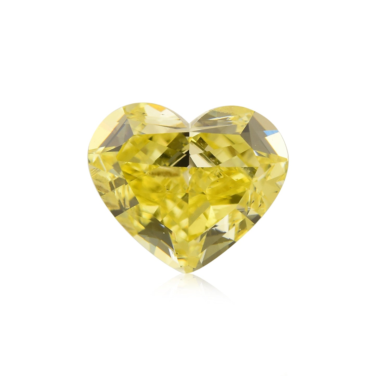 1,00 Karat Fancy Intense Yellow Heart Diamant SI2 GIA