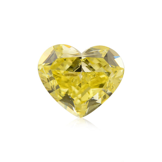 1,00 Karat Fancy Intense Yellow Heart Diamant SI2 GIA