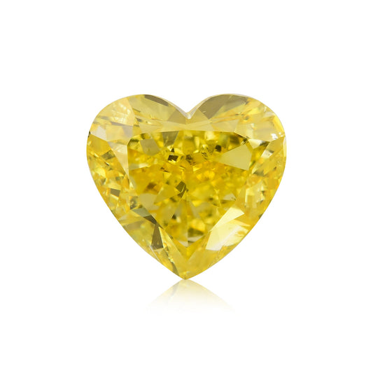 1,06 Karat Fancy Vivid Yellow Herz-Diamant SI2 GIA