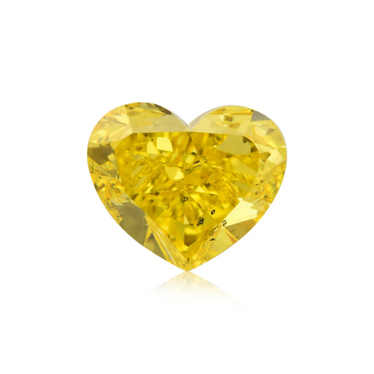 2,05 Karat Fancy Vivid Yellow Herz-Diamant SI2 GIA