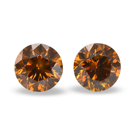 2,48 Karat Fancy Deep Yellowish Orange runde Diamanten SI2 GIA