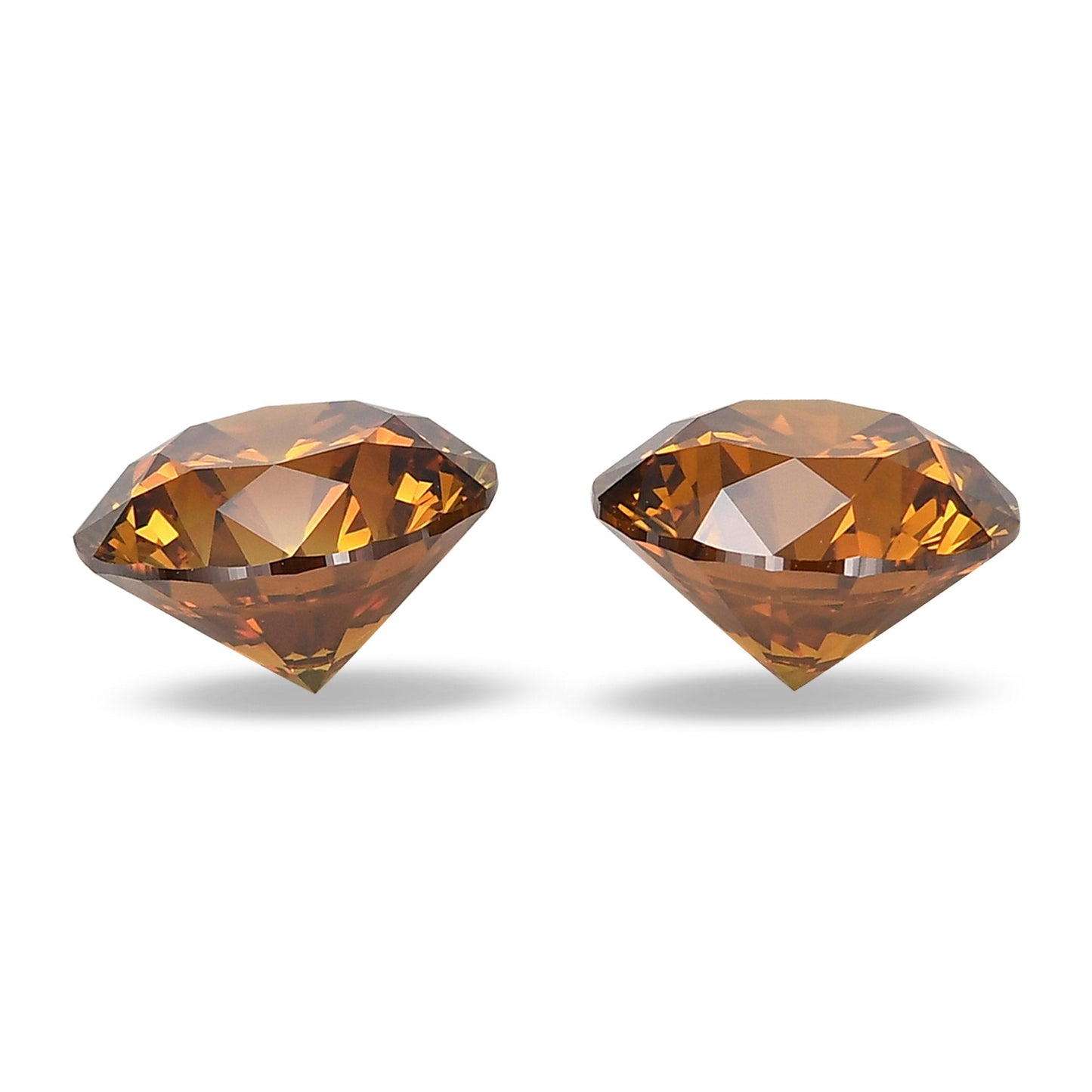 2,48 Karat Fancy Deep Yellowish Orange runde Diamanten SI2 GIA