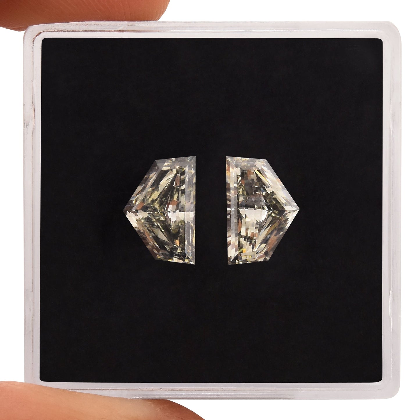 2.09 Carat K Shield-Cut Diamonds (VS)