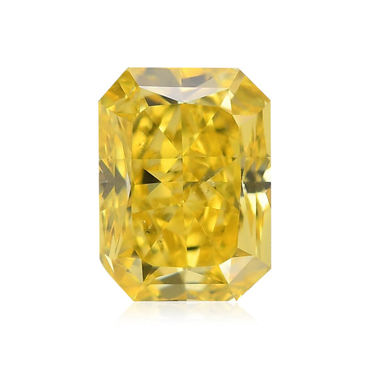 0,63 Karat Fancy Vivid Yellow Radiant Diamant SI1 GIA