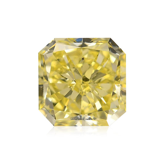 0.92 Carat Fancy Yellow Radiant Diamond SI1 GIA