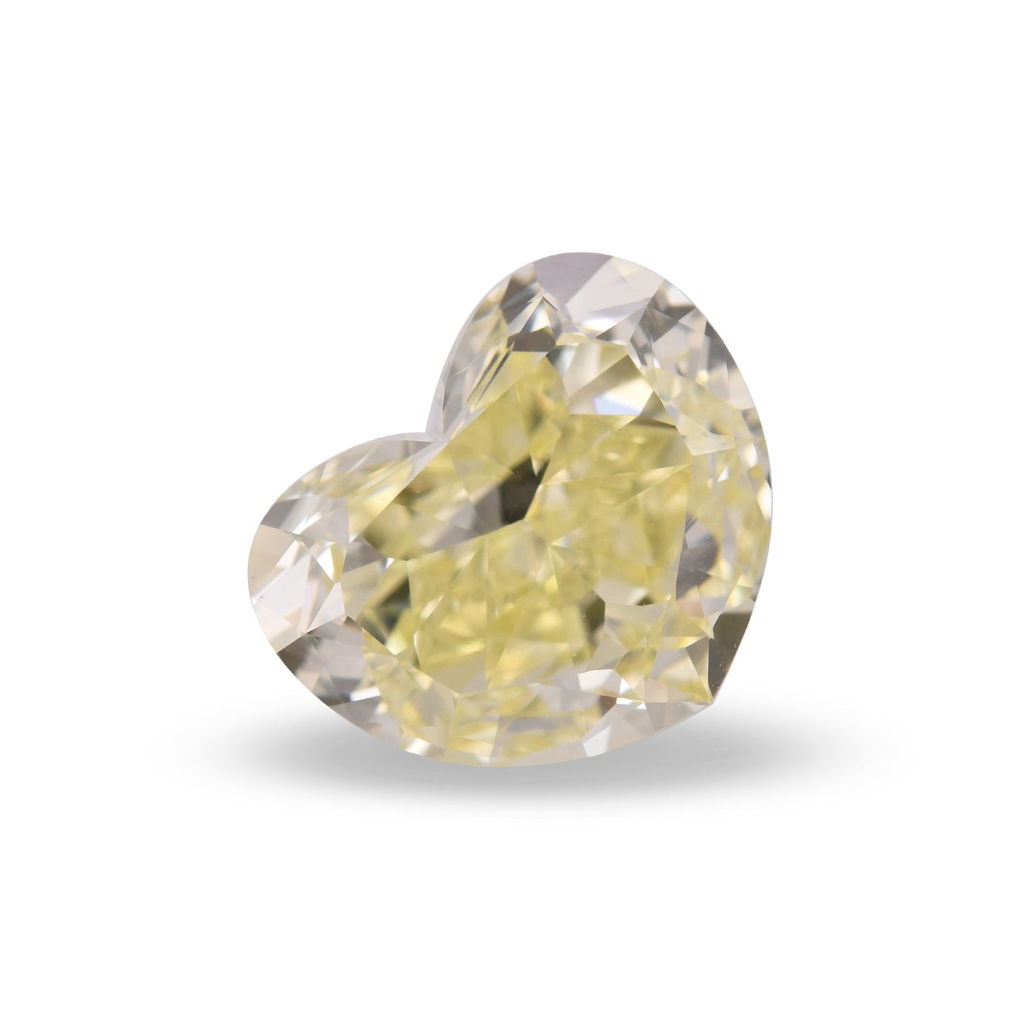4,18 Karat Fancy Yellow Heart Diamant SI1 GIA