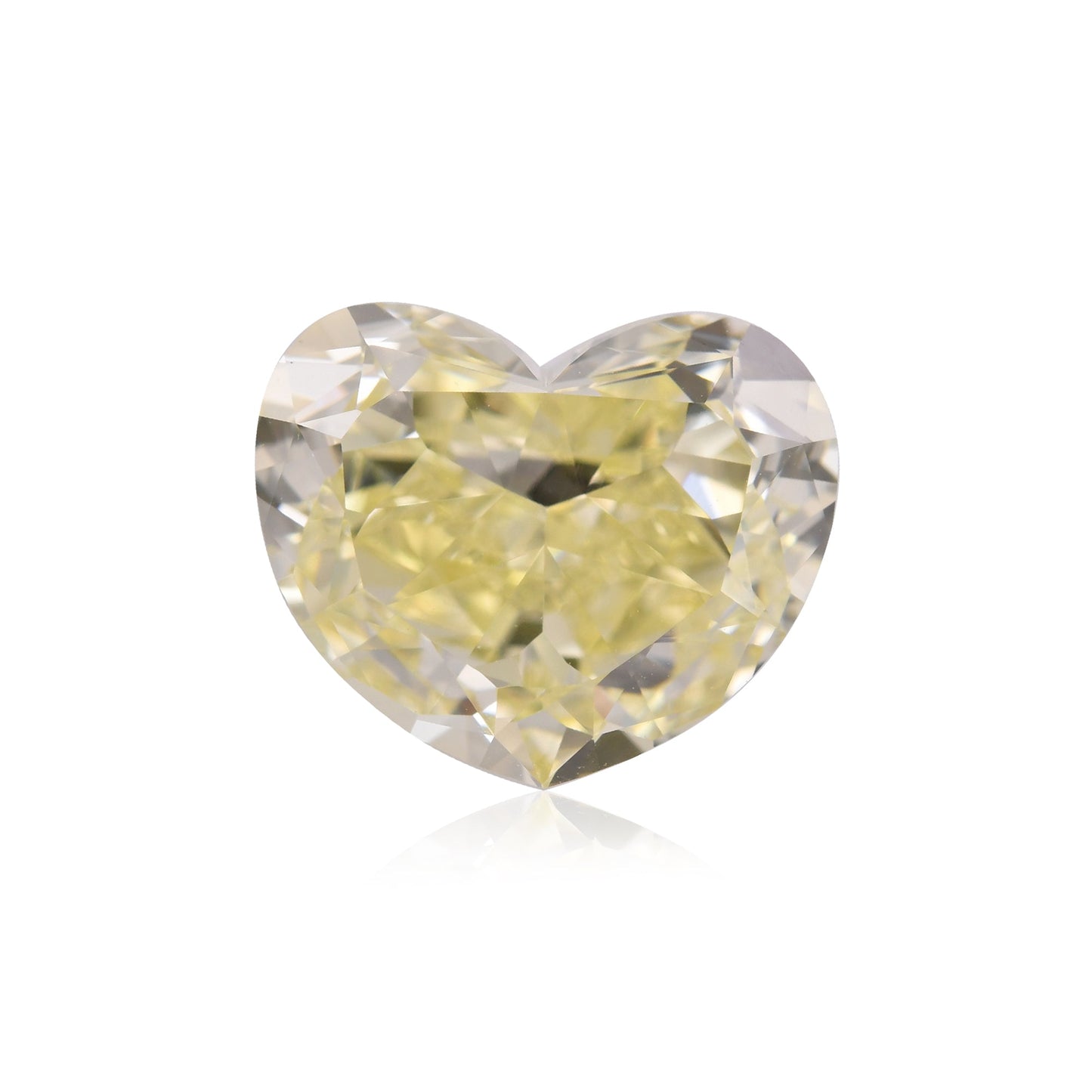 4,18 Karat Fancy Yellow Heart Diamant SI1 GIA
