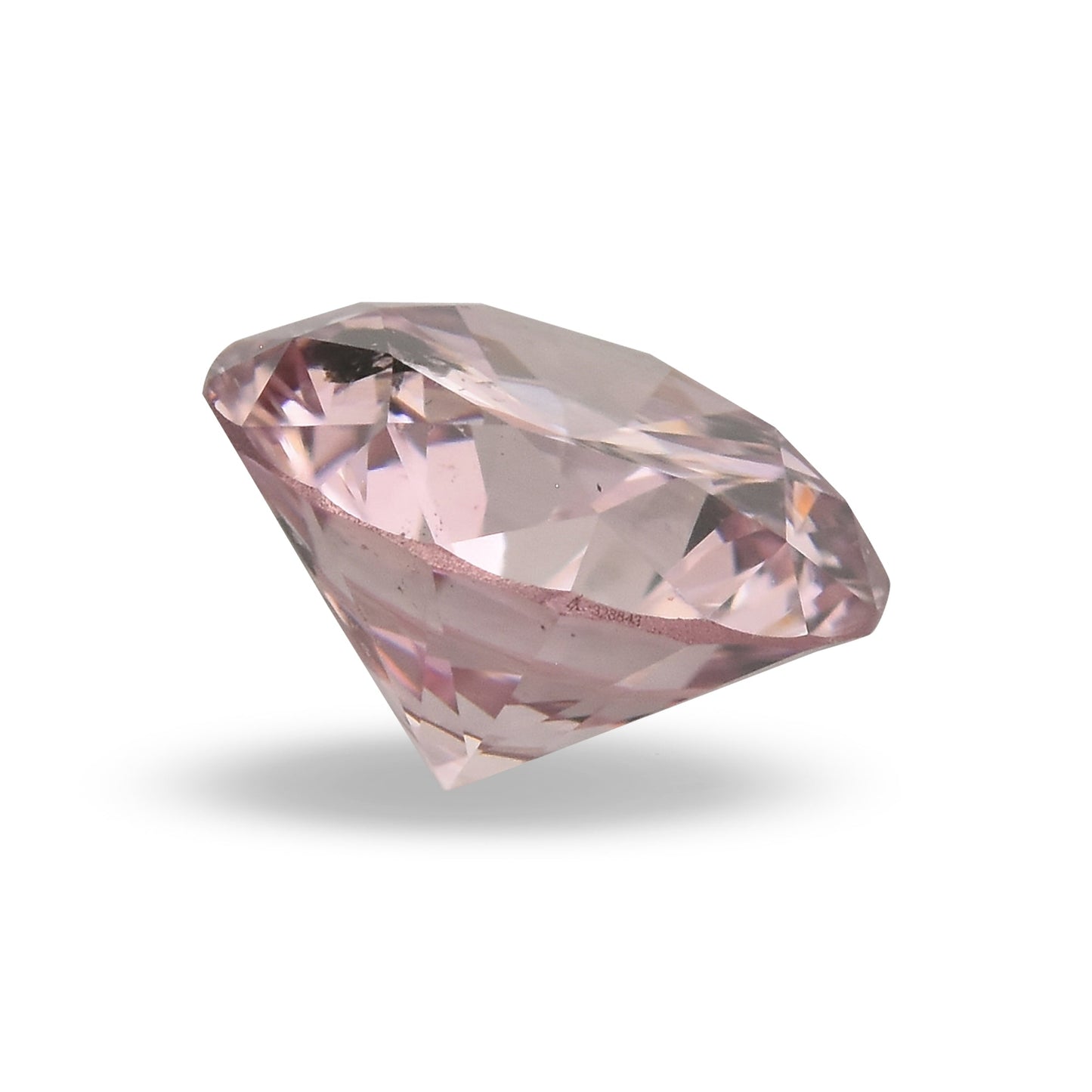 0.28 Carat Fancy Purplish Pink Round Brilliant Diamond I1 GIA