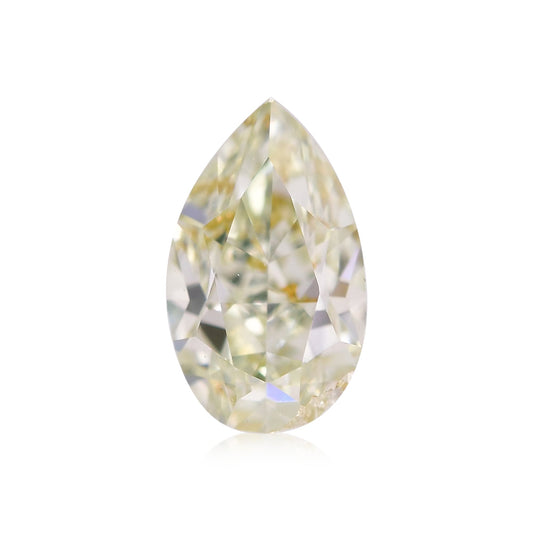 0,33 Karat Fancy Light Yellow Green Birnenförmiger Diamant SI2 GIA