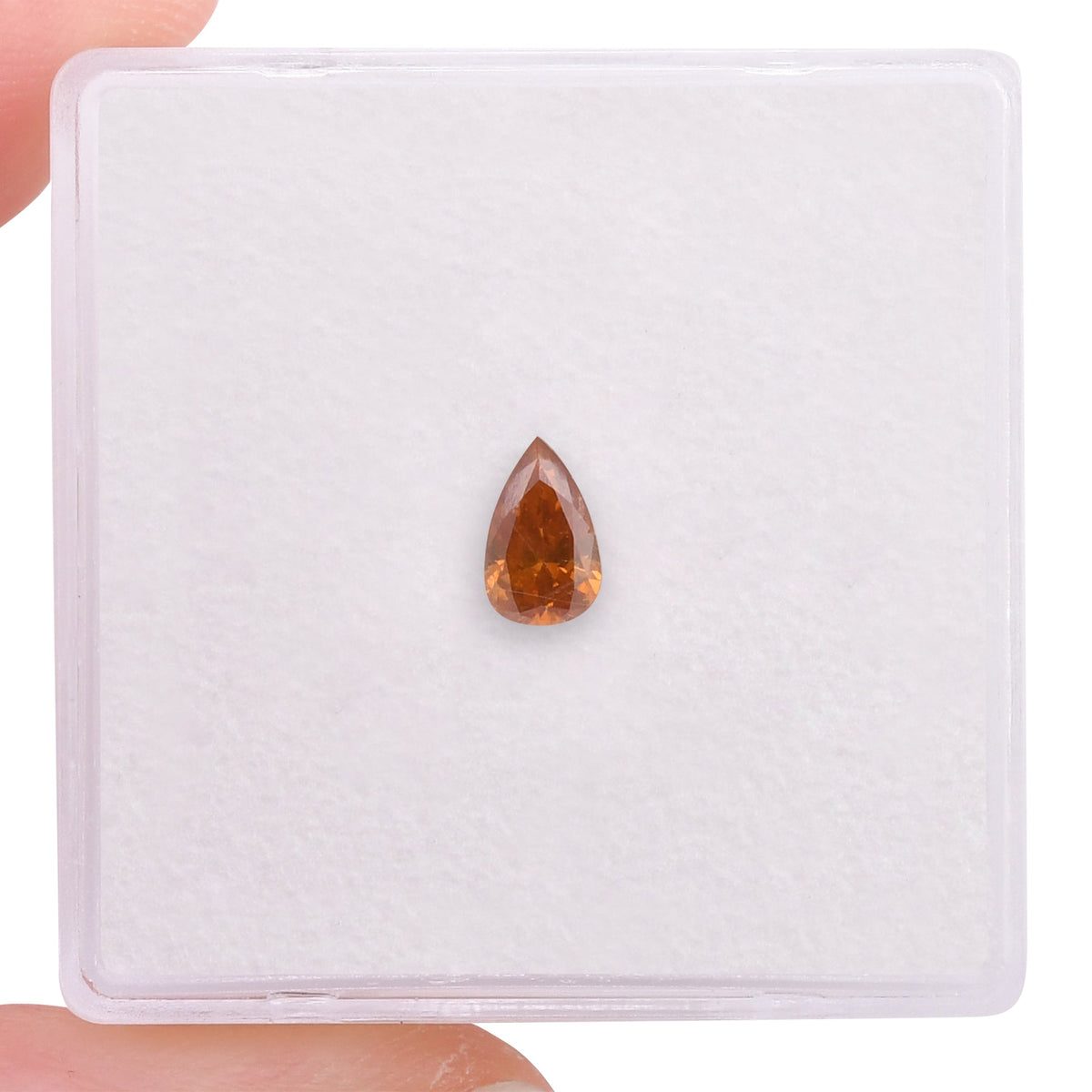 Pear Diamond | 0.26 ct | Fancy Deep Yellowish Orange | (VS2) | GIA | Ref 478869