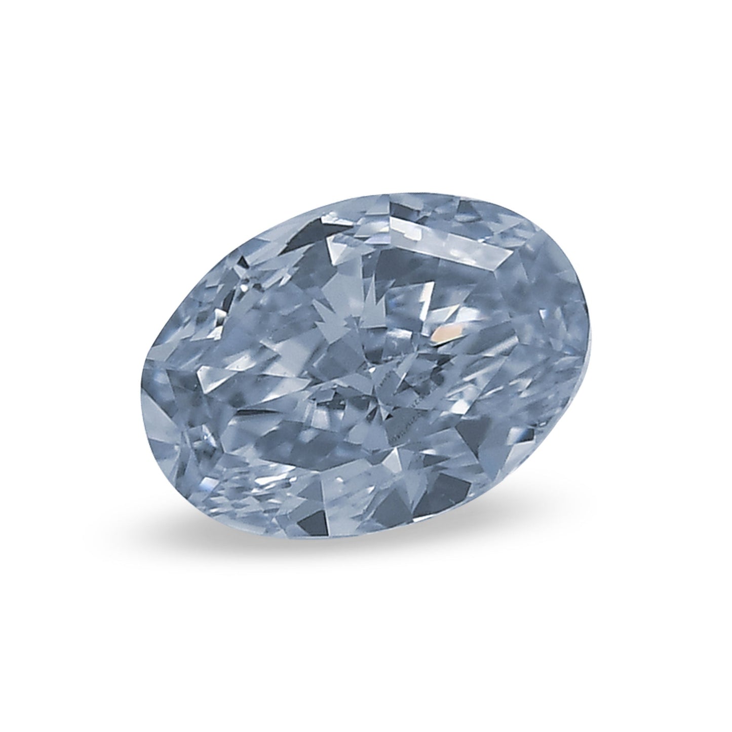 0.60 Carat Fancy Blue Oval Diamond VS2 GIA