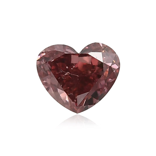 0,16 Karat Fancy Deep Pink Herzförmiger Diamant SI2 GIA