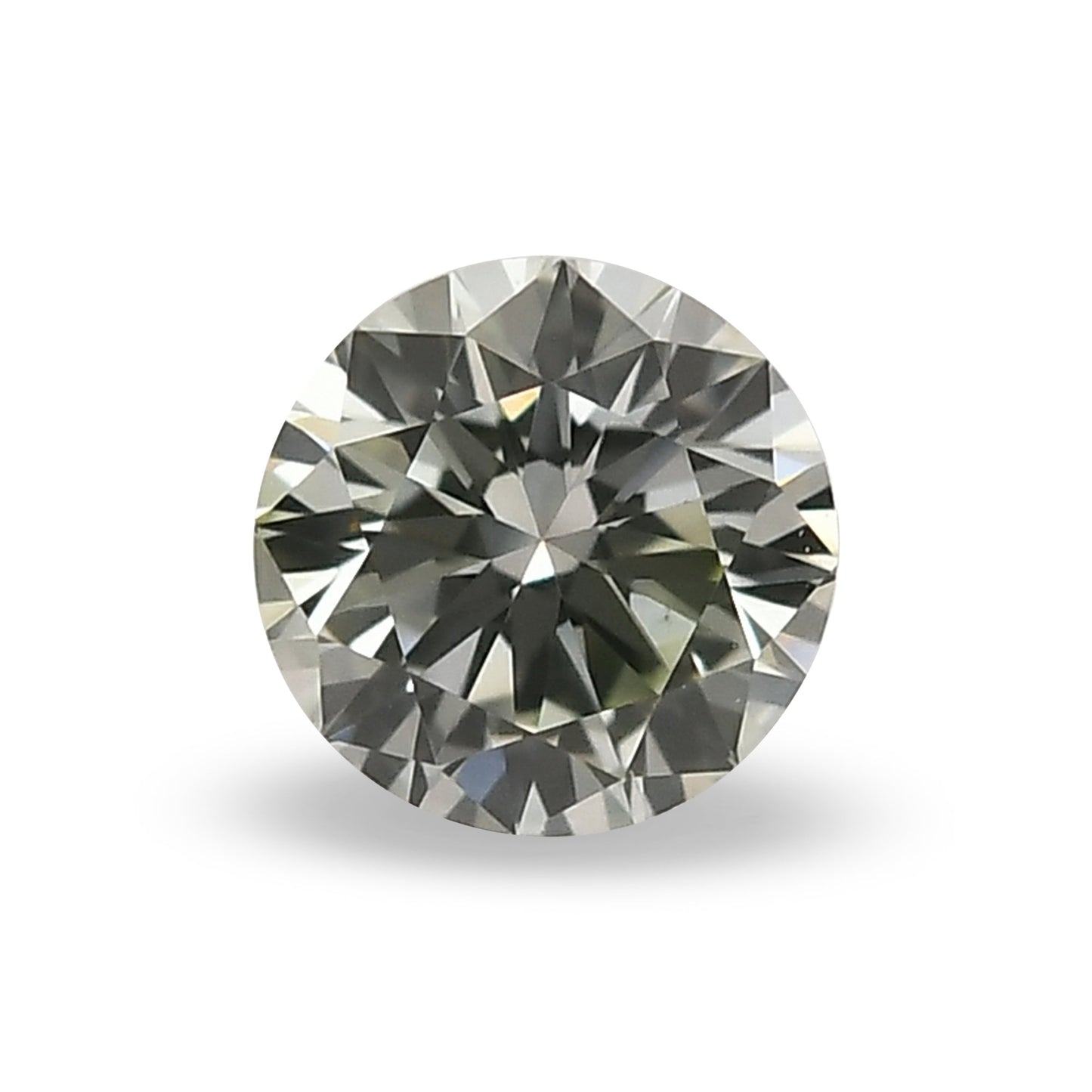 0.20 Carat Light Green Round Brilliant Diamond (VS1) GIA