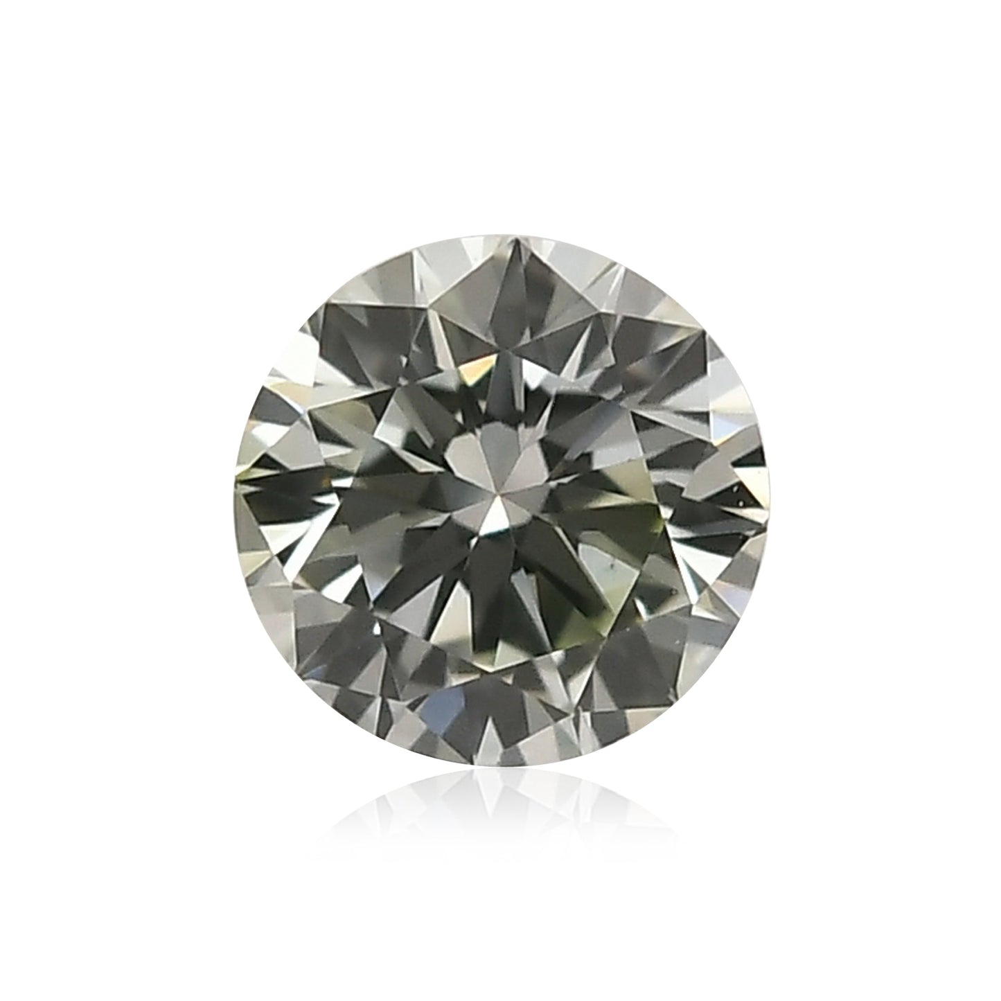 0.20 Carat Light Green Round Brilliant Diamond (VS1) GIA