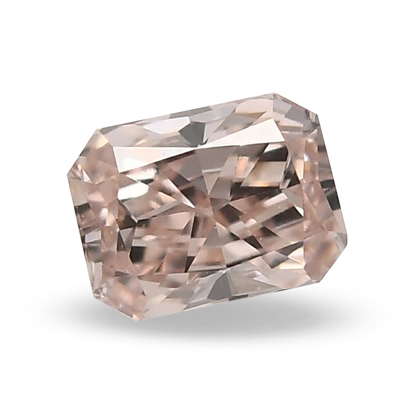 0,21 Karat Fancy Brown Pink Radiant Diamant (VS1) GIA