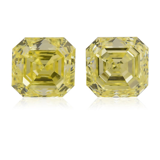 0,91 Karat gelber Asscher-Diamant (VS)
