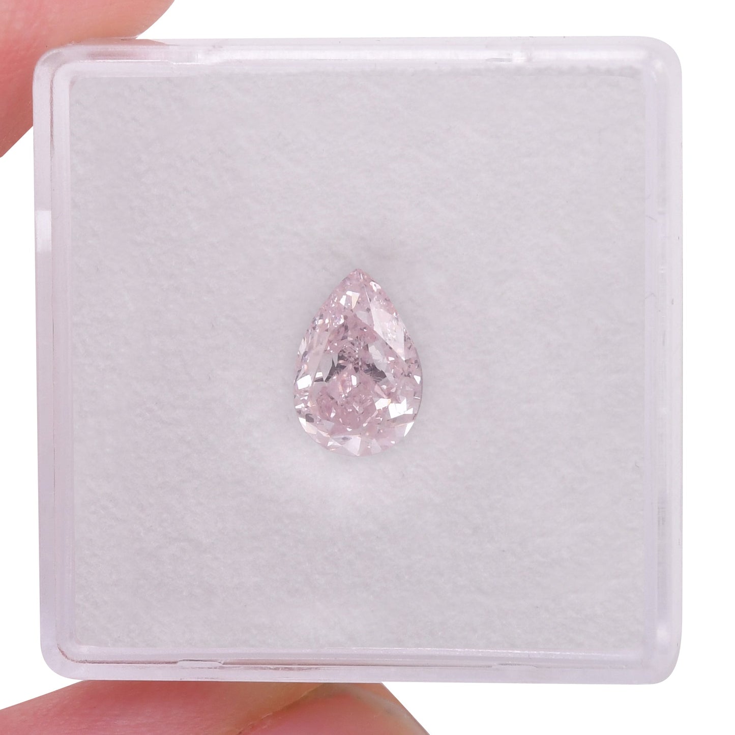 1,20 Karat Fancy Purplish Pink Birnenförmiger Diamant VS2 GIA