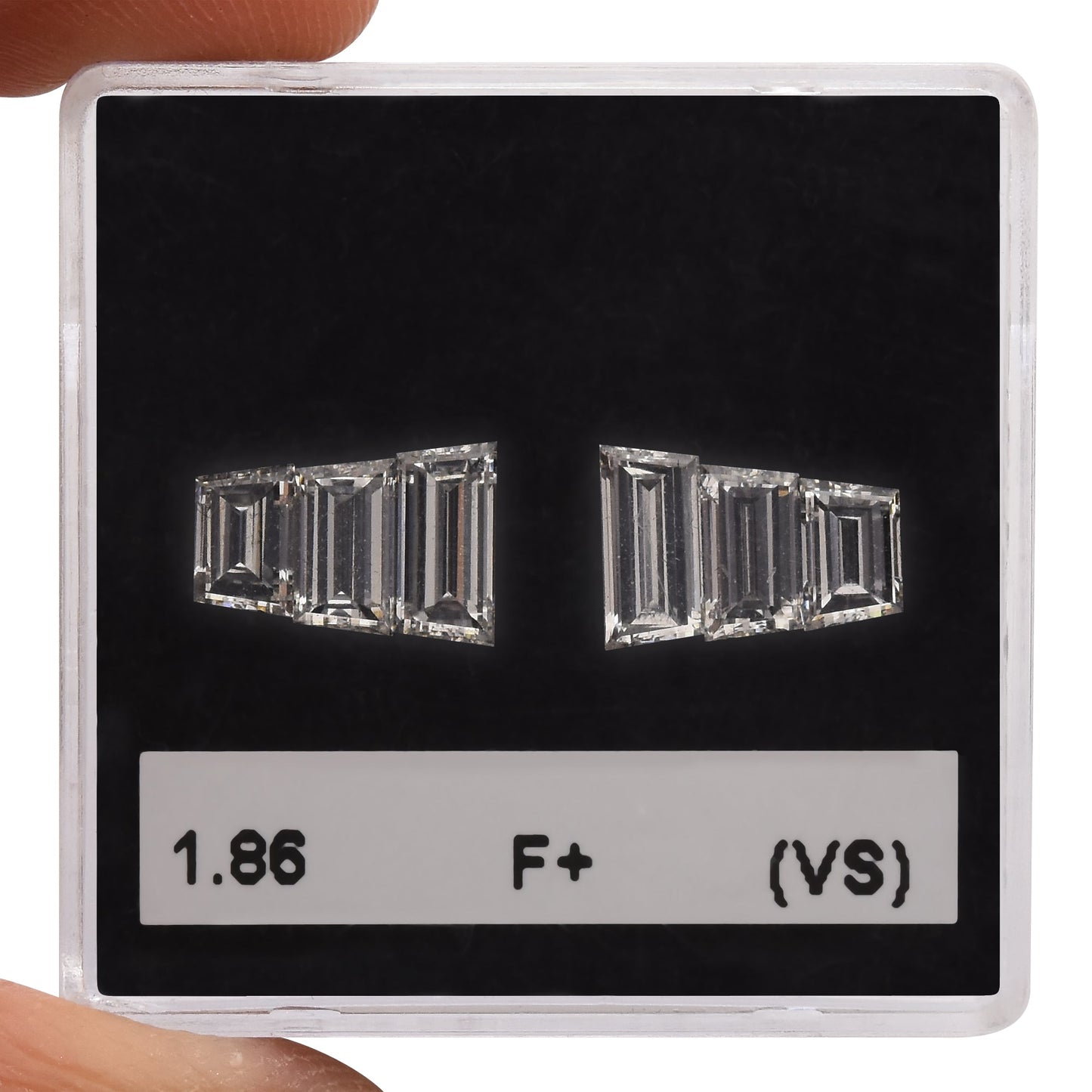 1,46 Karat COLL Trapezschliff-Diamanten (VS)