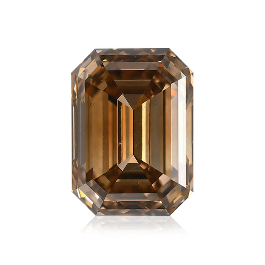 5,02 Karat Fancy Dark Orange Brown Emerald Diamond VS2 GIA