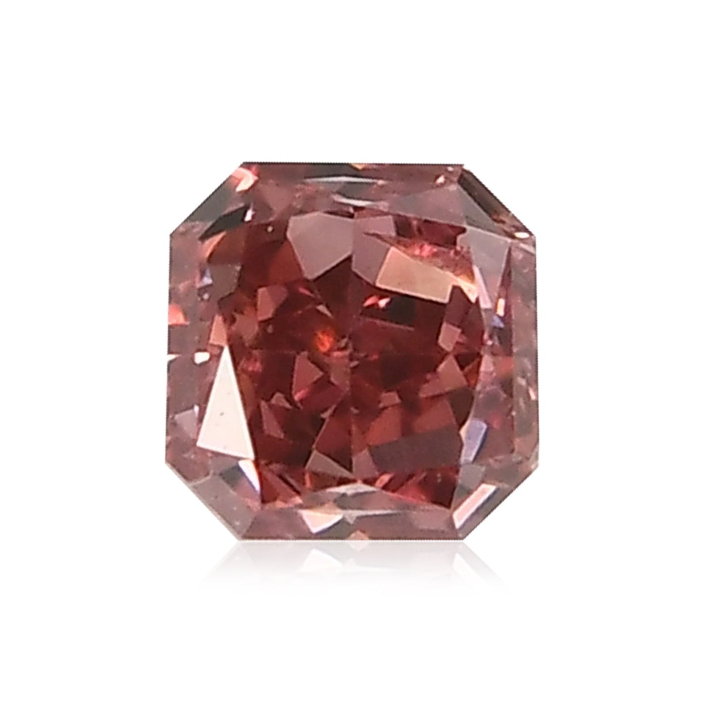 0.19 Carat Fancy Deep Pink Radiant Diamond (SI1) GIA