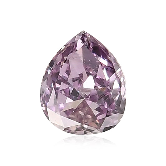 0,14 Karat Fancy Intense Pink Purple Birnenförmiger Diamant (I1) GIA