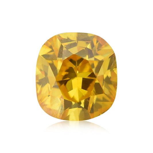 0,30 Karat Fancy Vivid Orange Yellow Cushion Diamond SI1 GIA