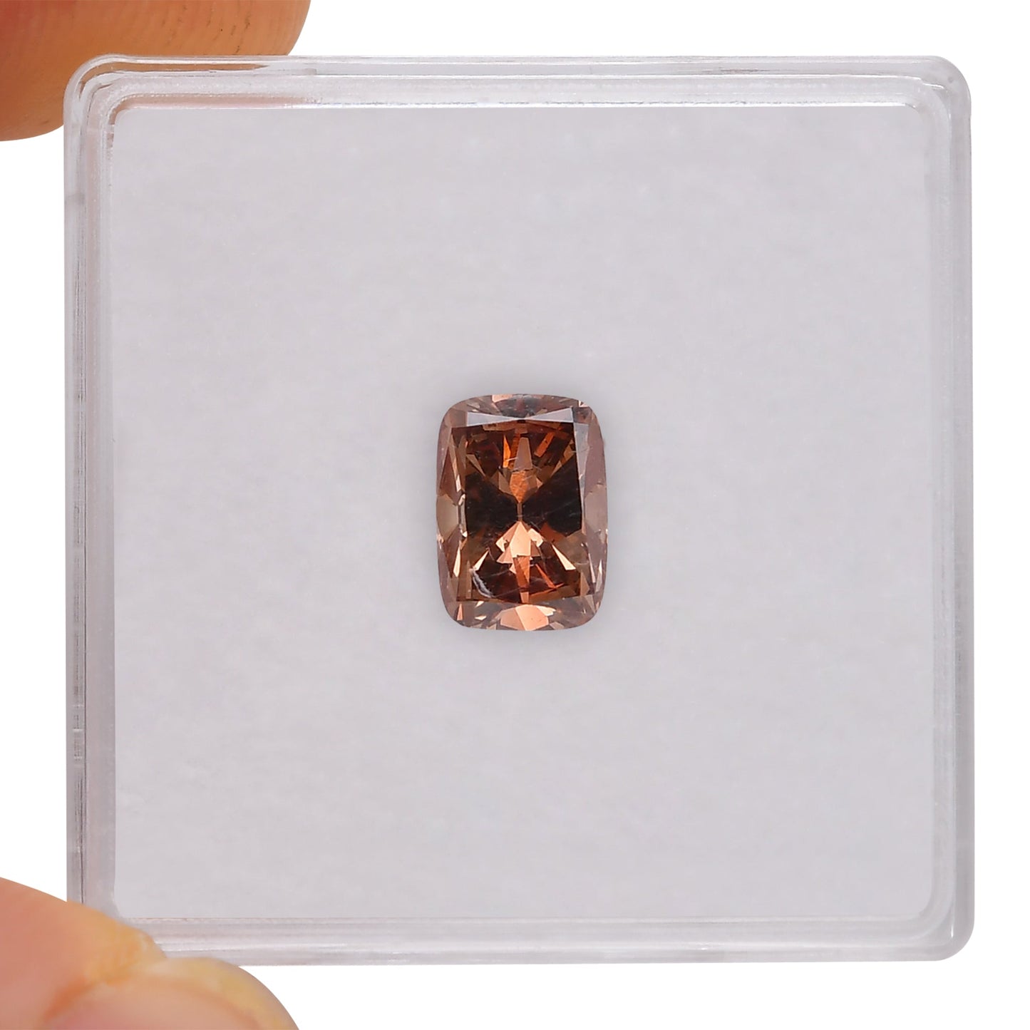 1,17 Karat Fancy Deep Pink Brown Cushion Diamant VS2 GIA