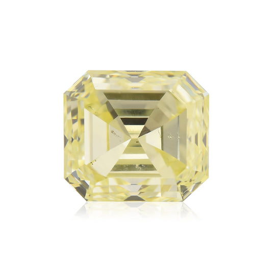 0.74 Carat Fancy Yellow Asscher Diamond (VS1)