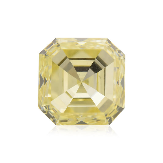 0.82 Carat Fancy Yellow Asscher Diamond (VS1)