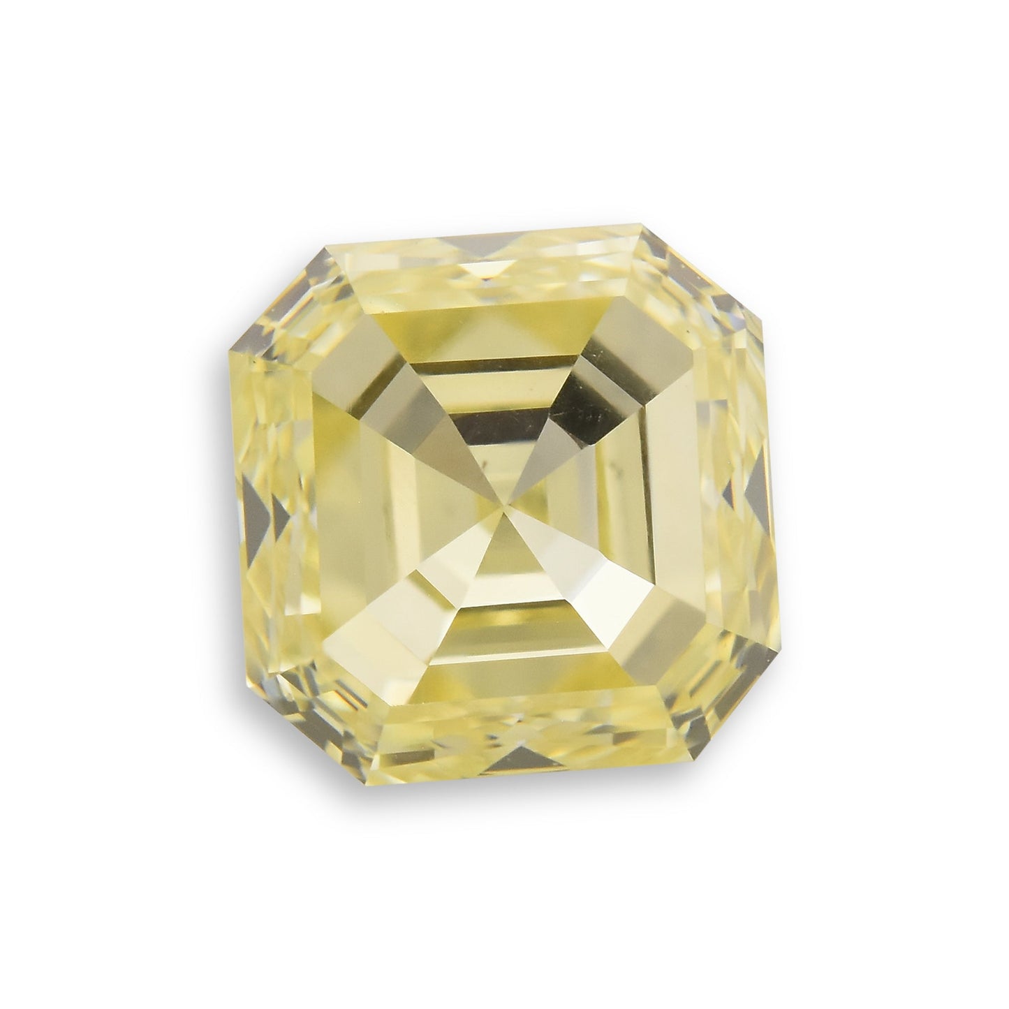 0.82 Carat Fancy Yellow Asscher Diamond (VS1)