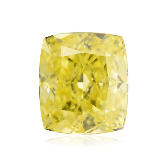 0,50 Karat Fancy Intense Yellow Cushion Diamond VVS2 GIA