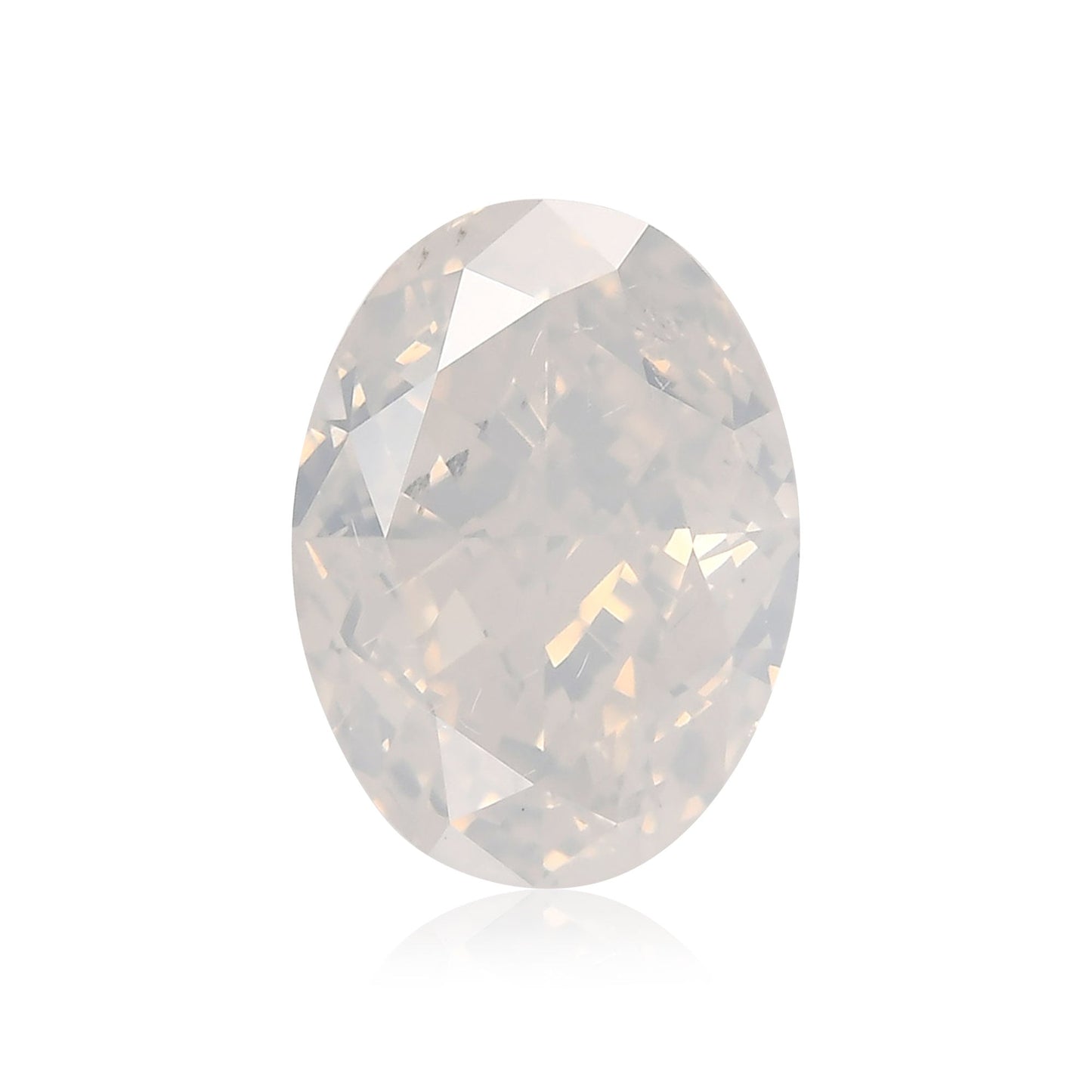 2,50 Karat Fancy White Oval Diamond GIA