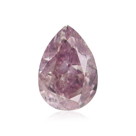 0,25 Karat Fancy Intense Purplish Pink Birnenförmiger Diamant SI2 GIA
