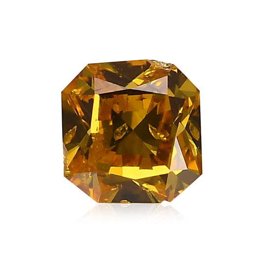 0,50 Karat Fancy Vivid Orange Yellow Radiant Diamant I1 GIA
