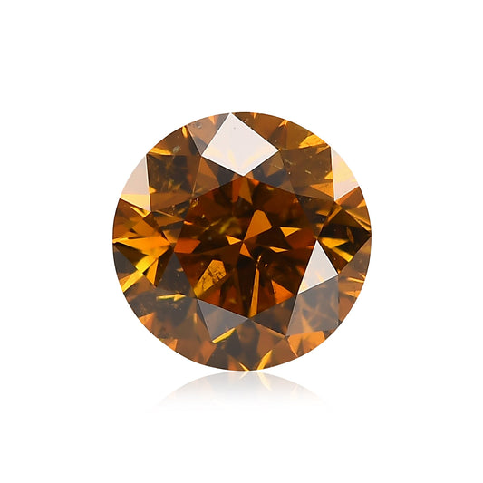 1,20 Karat, Fancy Deep Brownish Yellowish Orange, runder Brillant, I1 GIA