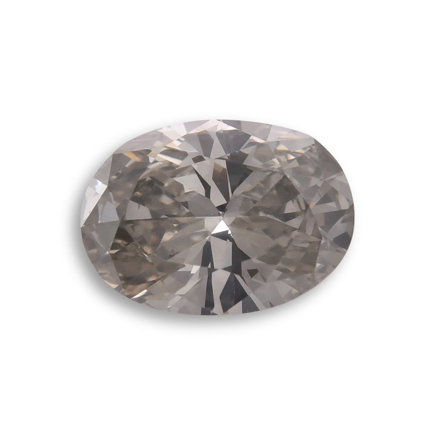 1,48 Karat Fancy Gray Ovaler Diamant SI1 GIA